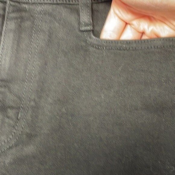 Frank and Oak Jeans Cyndi Straight Fit Black Denim Size 25 - Picture 7 of 11